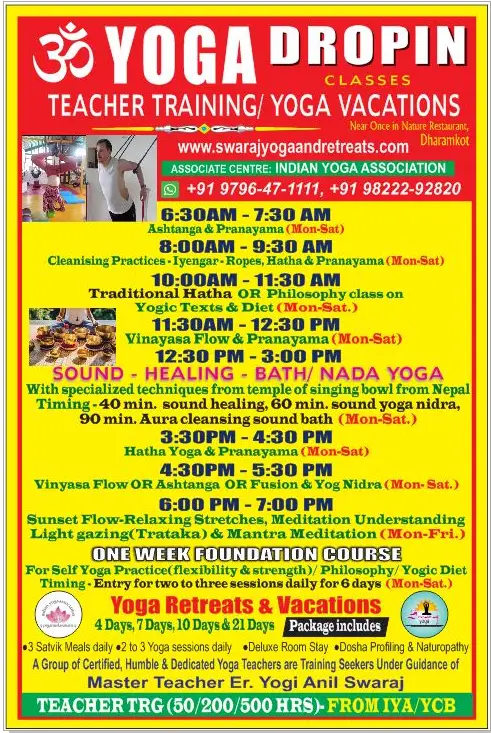 SCHEDULE, YOGA CLASSES, DROP IN